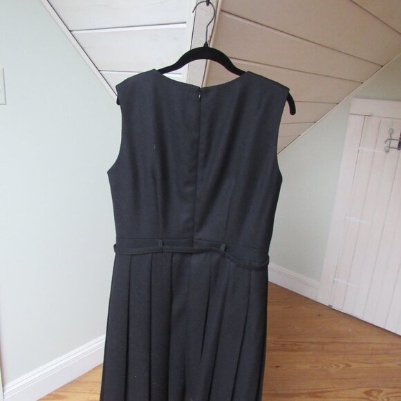 Pendleton Wool Women's Belted Black Dress Size 12 - Picture 2 of 6
